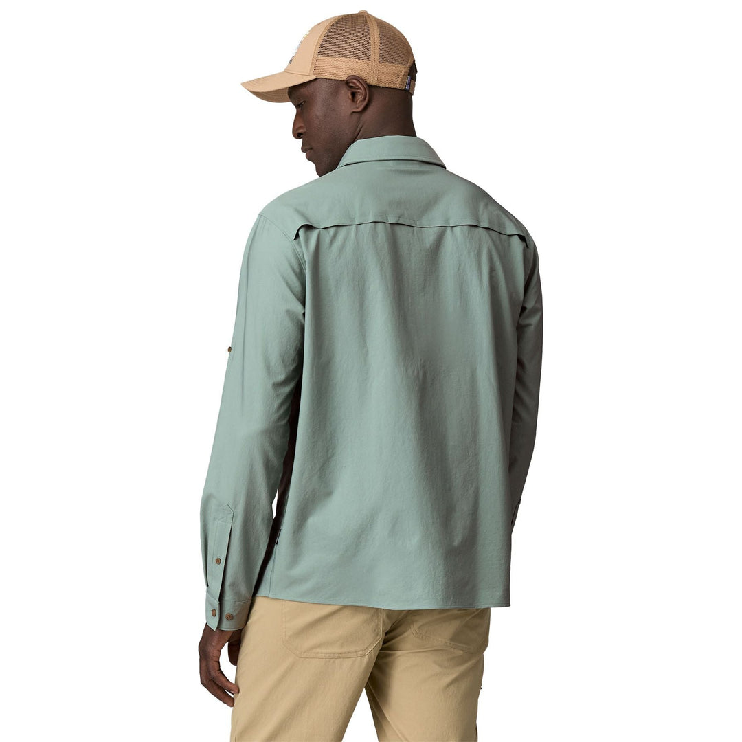 Patagonia Men's Long Sleeved Self Guided Sun Shirt Thermal Blue Image 03