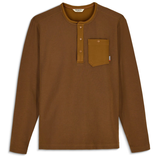 Simms Men's Highline Henley Cobia Image 01