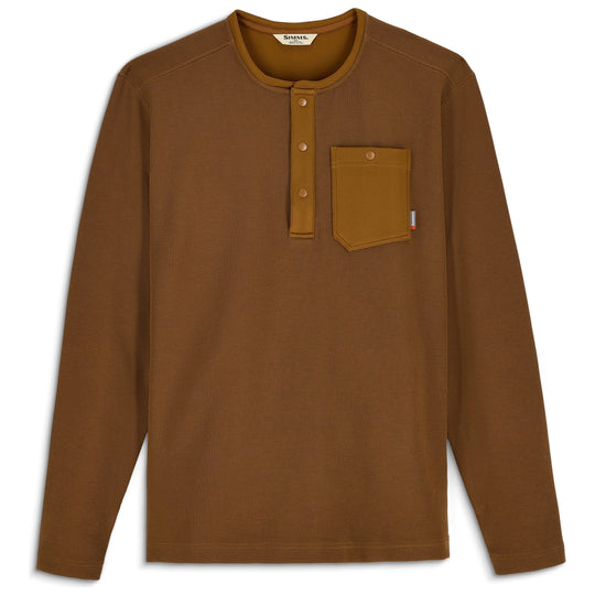 Simms Men's Highline Henley Cobia Image 01