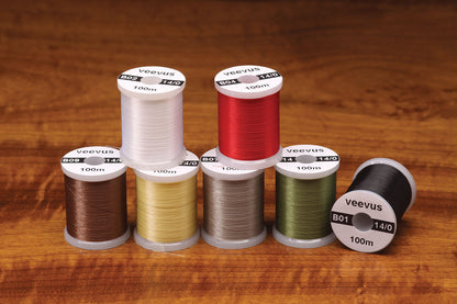 14/0 Veevus Fly Tying Thread - Assorted Colors