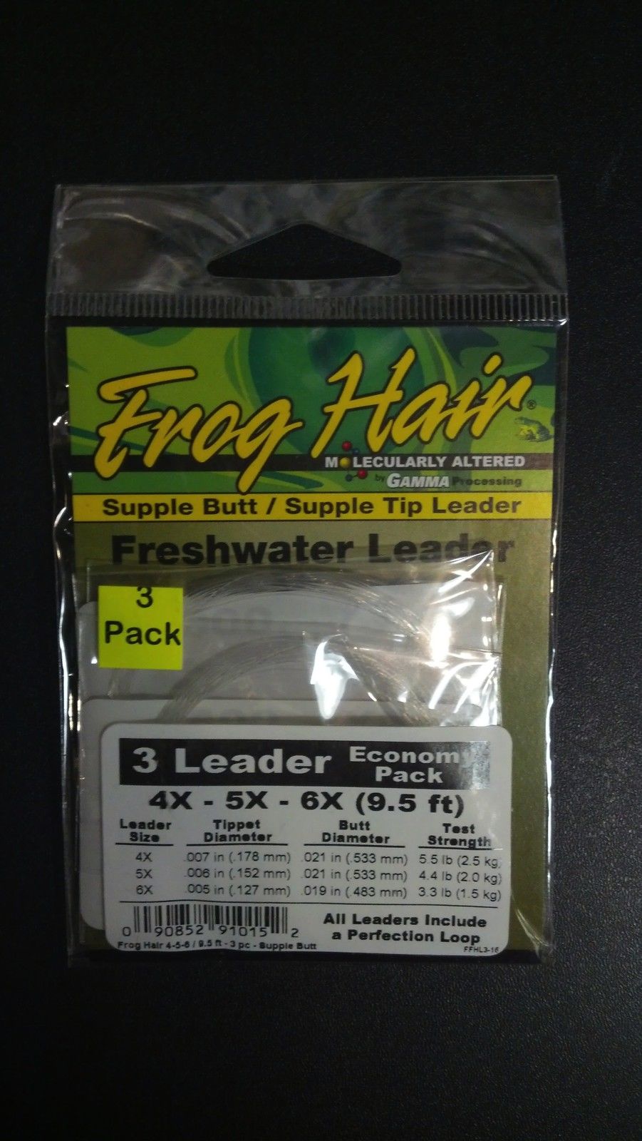 Frog Hair Tapered Leader Economy Pack 9.5' Supple Butt/Supple Tip