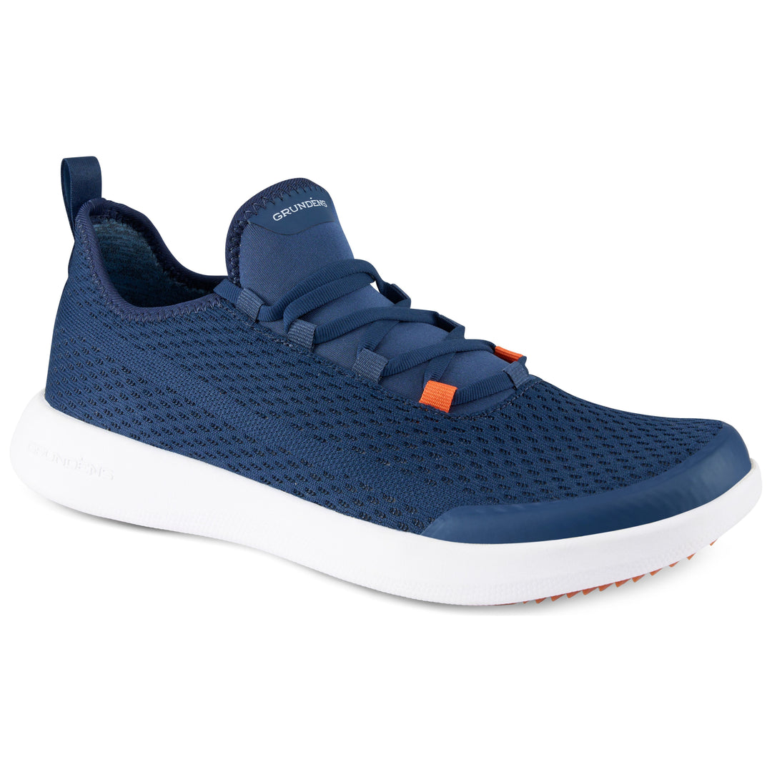 Grundens Men's CrossCurrent Boat Shoe Blue Abyss Image 01