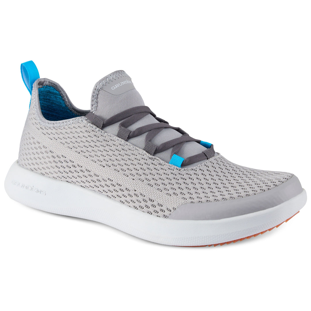 Grundens Men's CrossCurrent Boat Shoe Steel Grey Image 01