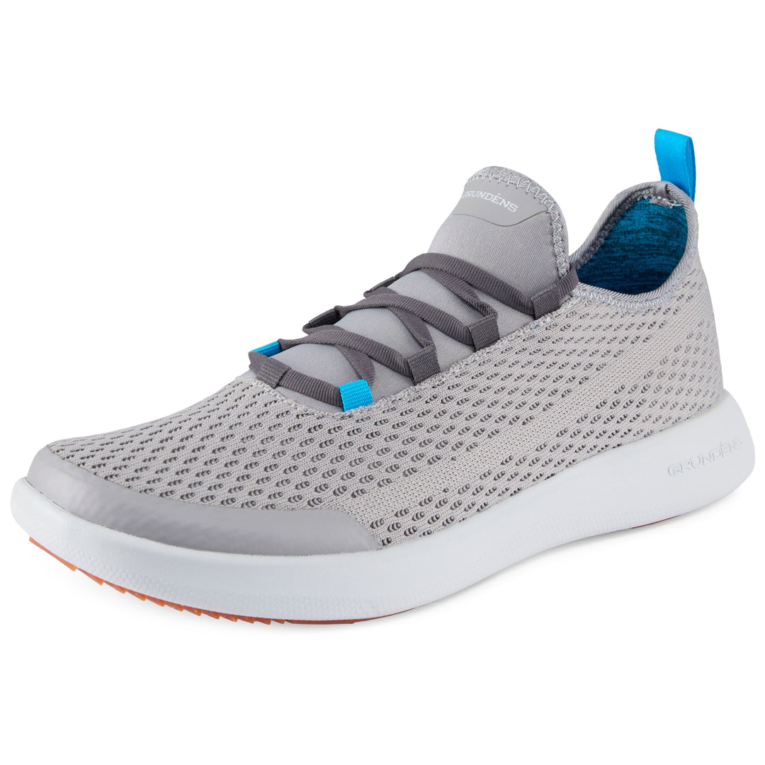 Grundens Men's CrossCurrent Boat Shoe Steel Grey Image 02