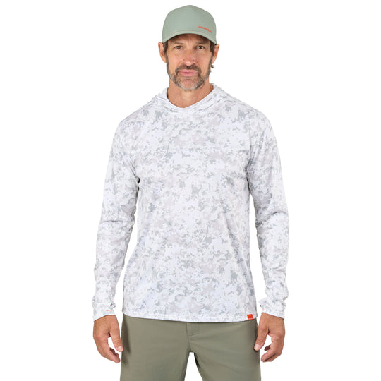 Grundens Men's Tough Sun Masked Hoodie Squall Camo Image 03