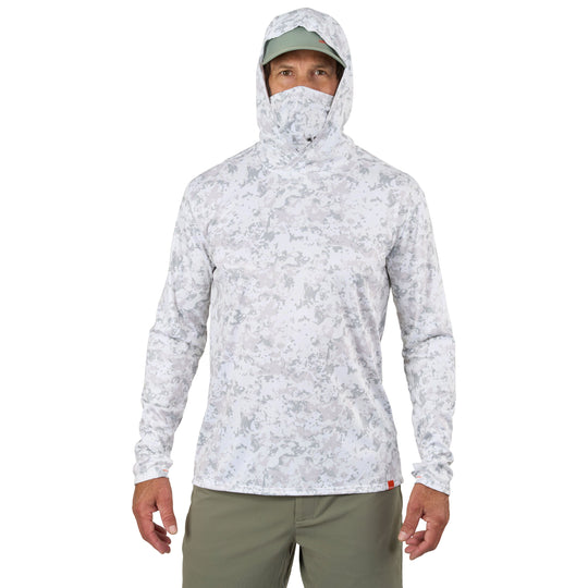 Grundens Men's Tough Sun Masked Hoodie Squall Camo Image 09