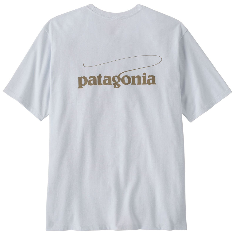 Patagonia Men's Casting Logo Responsibili-Tee White