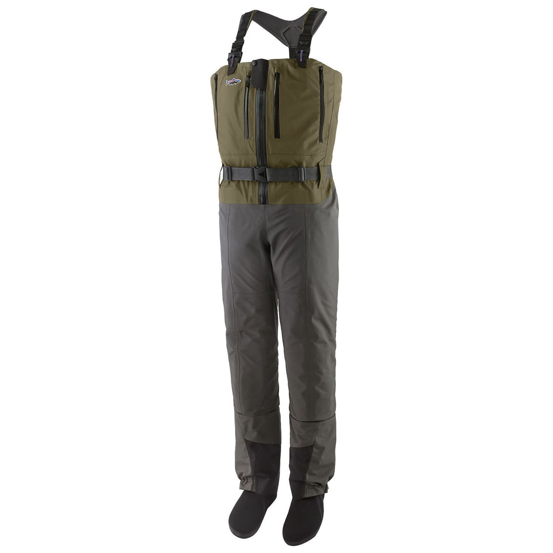 Patagonia Men's Swiftcurrent Expedition Zip-Front Waders Basin Green Image 01