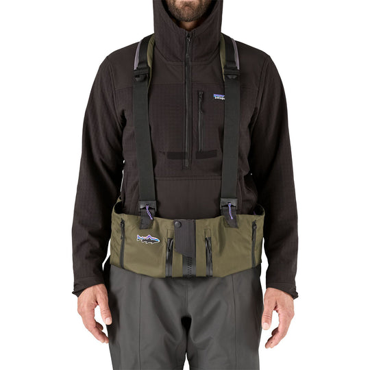 Patagonia Men's Swiftcurrent Expedition Zip-Front Waders Basin Green Image 08