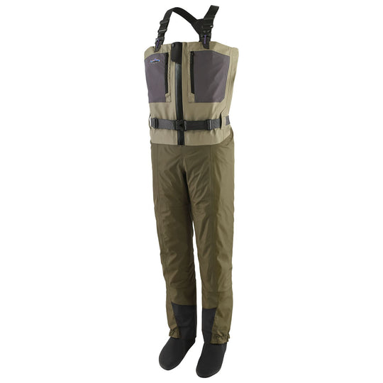 Patagonia Men's Swiftcurrent Traverse Zip Front Waders River Rock Green Image 01