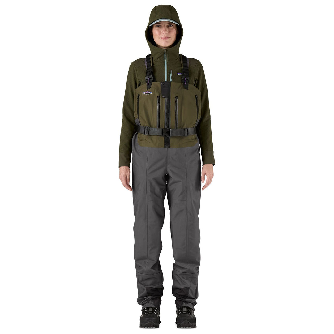 Patagonia Women's Swiftcurrent Expedition Zip Front Waders Basin Green Image 03