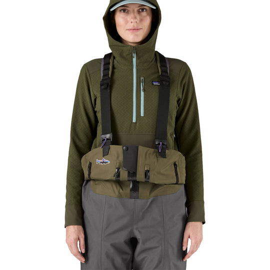 Patagonia Women's Swiftcurrent Expedition Zip Front Waders Basin Green Image 06