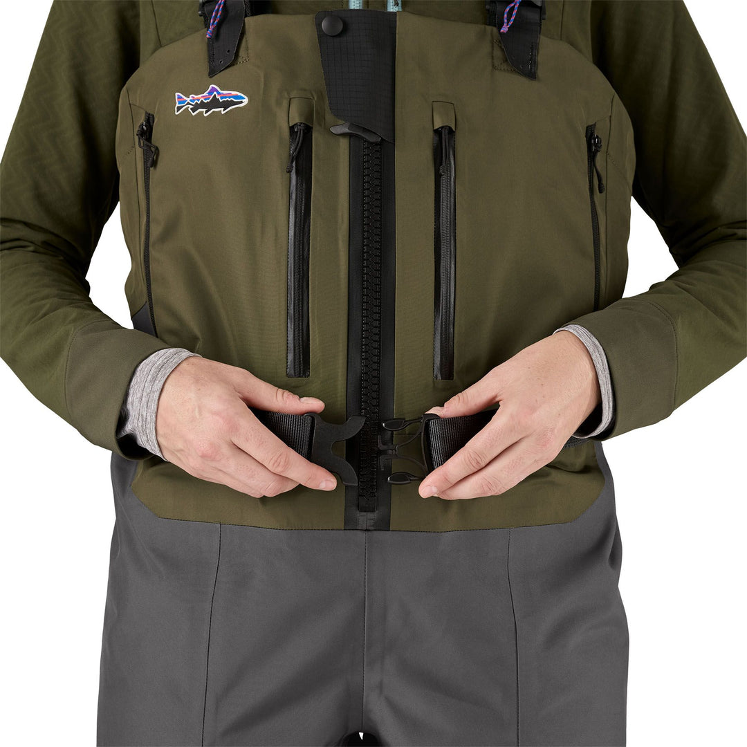 Patagonia Women's Swiftcurrent Expedition Zip Front Waders Basin Green Image 13
