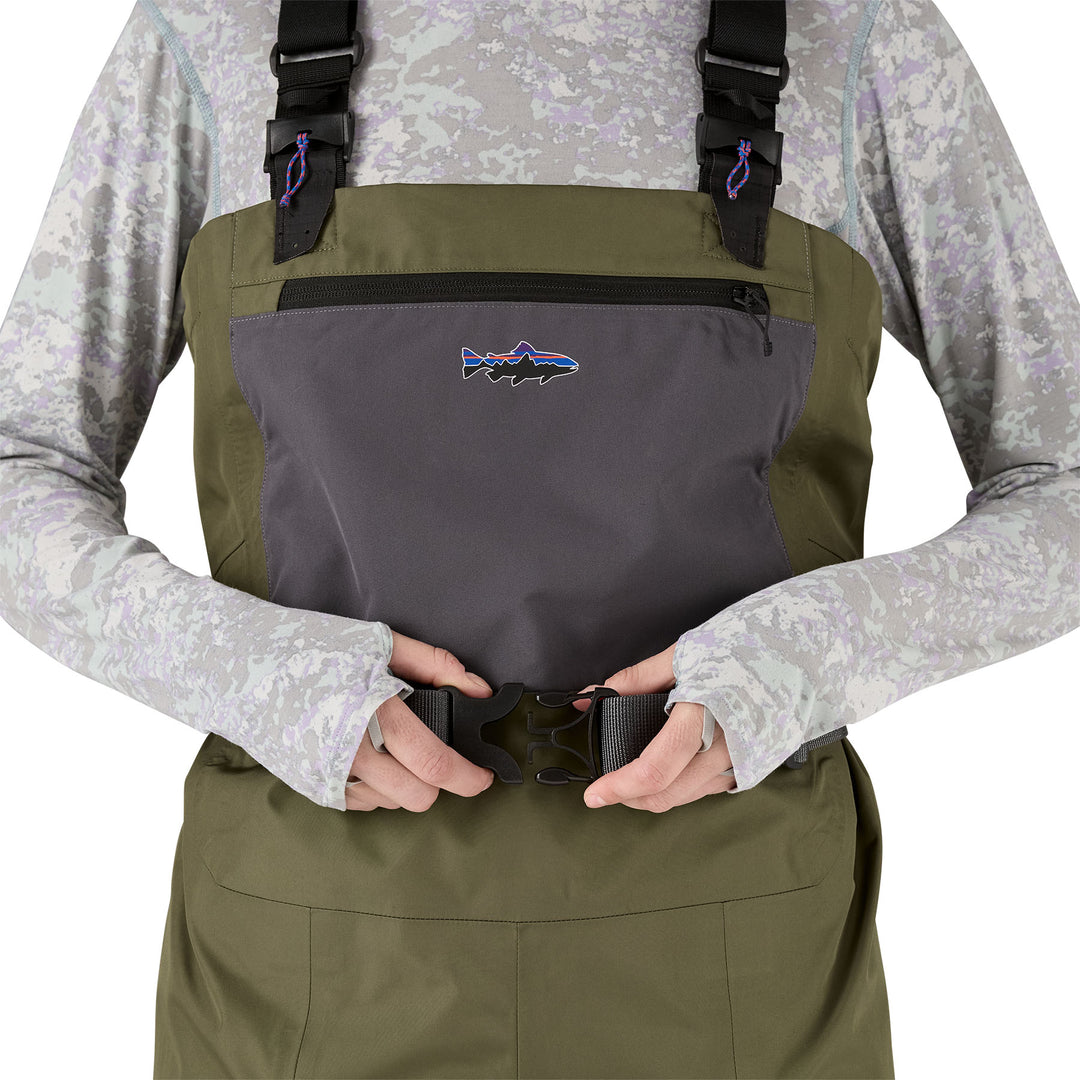 Patagonia Women's Swiftcurrent Traverse Waders Basin Green Image 10