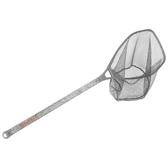 Simms Daymaker Boat Net - Long Handle Pebble Steel Image 01