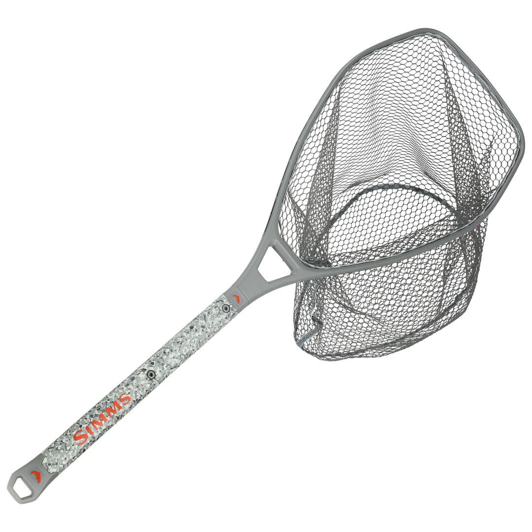 Simms Daymaker Boat Net - Short Handle Pebble Steel Image 01