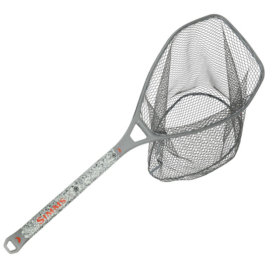 Simms Daymaker Boat Net - Short Handle Pebble Steel Image 01