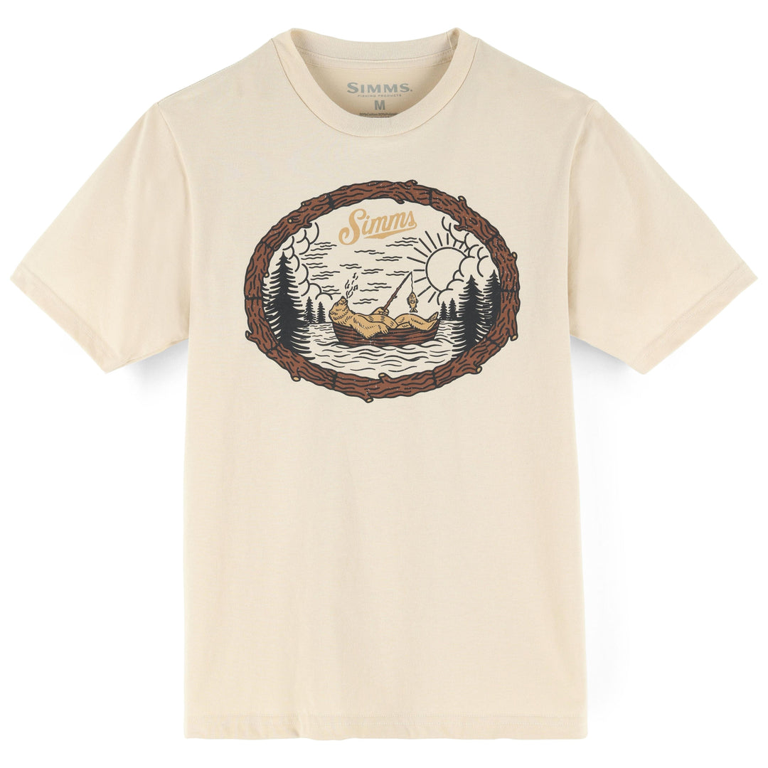 Simms Kid's Lazy Bear T-Shirt Natural Image 01