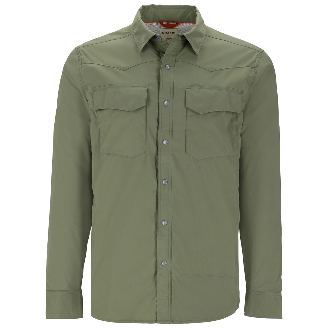 Simms Men's Big Sky Tech LS Shirt Willow Image 01