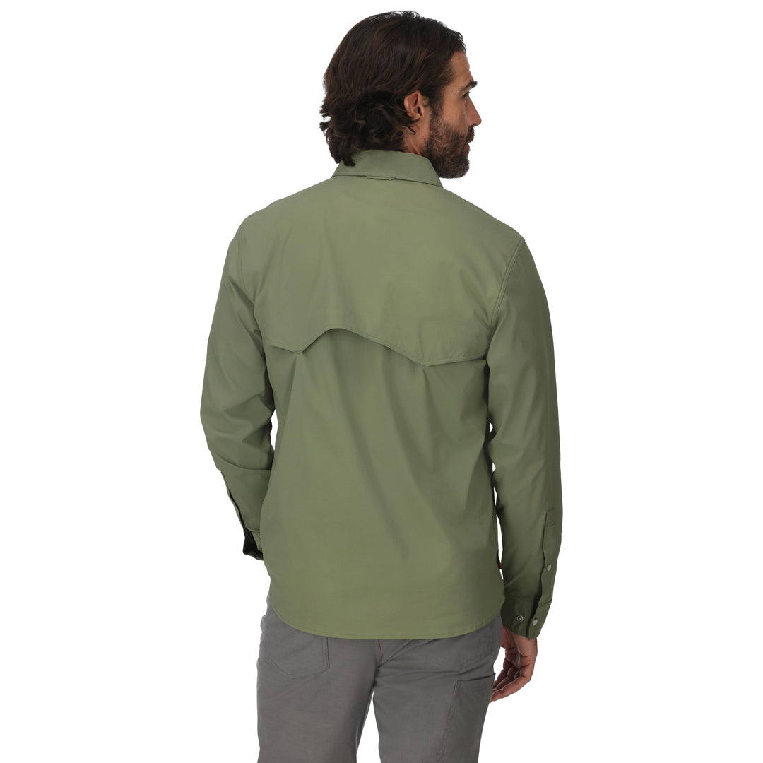 Simms Men's Big Sky Tech LS Shirt Willow Image 03