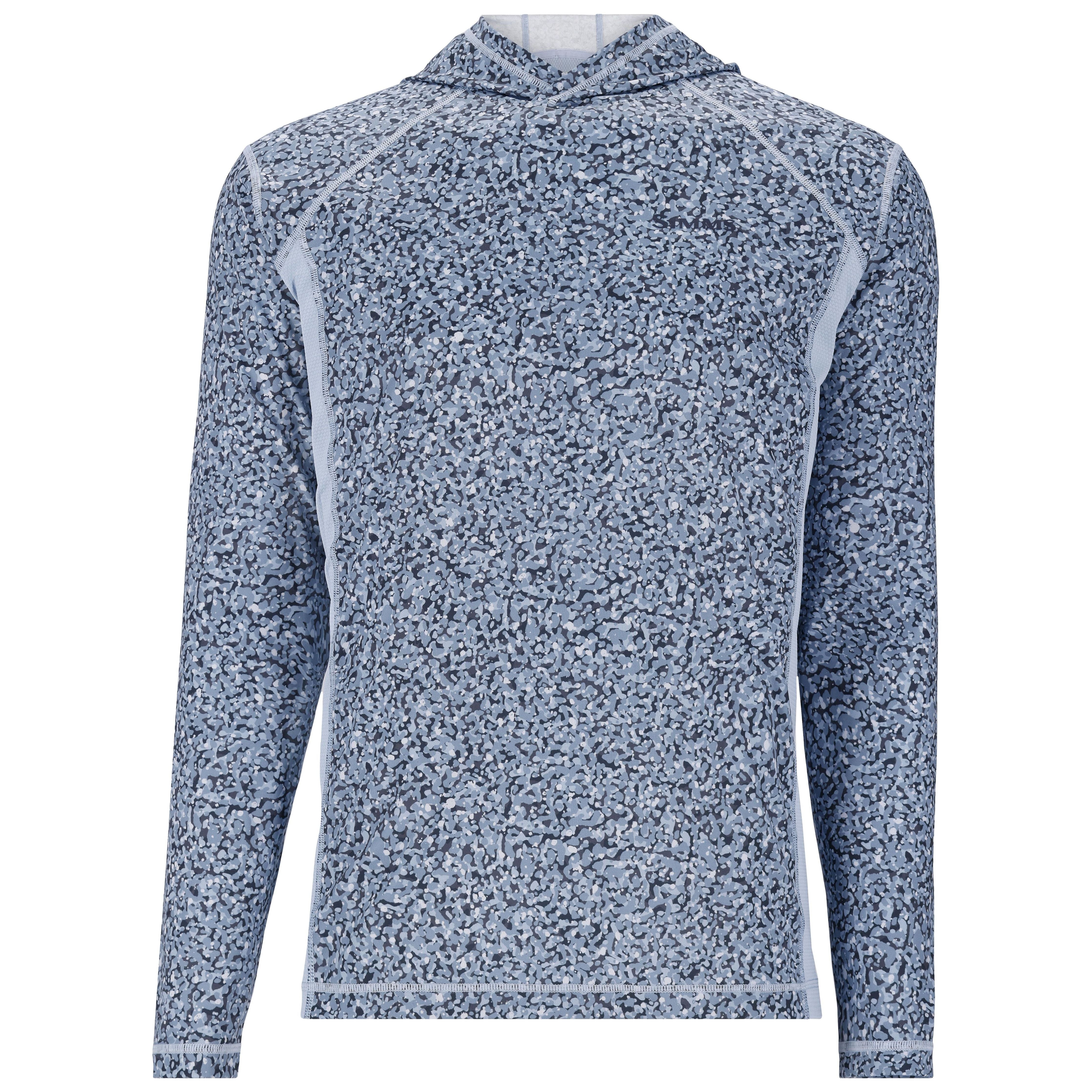 Simms Men's Challenger Solar Hoody Pebble Selvedge Image 01