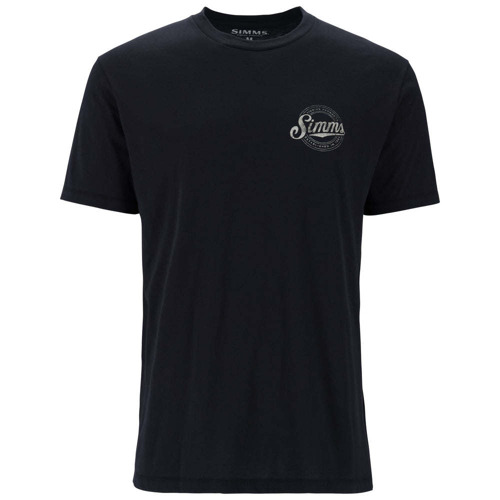 Simms Men's Circle Lockup T-Shirt Black Image 02