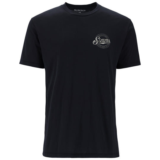 Simms Men's Circle Lockup T-Shirt Black Image 02