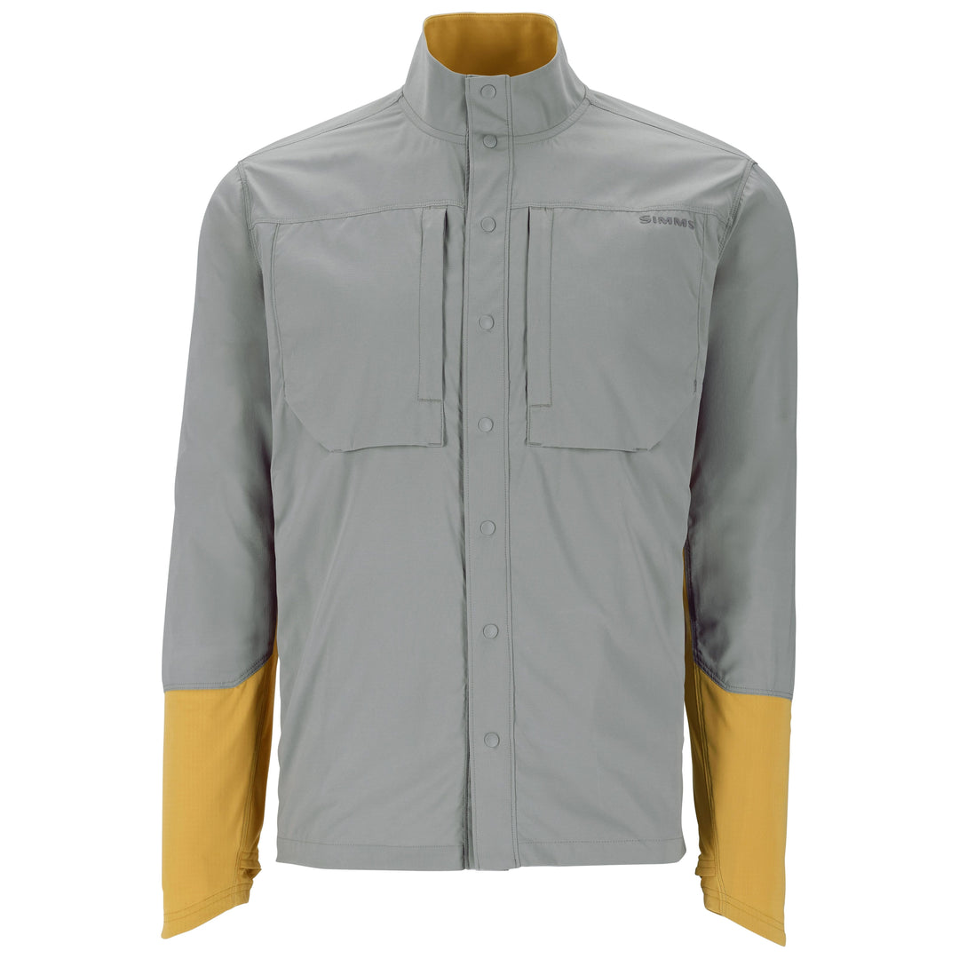 Simms Men's Latitude BiComp Shirt Cinder / Baltic Amber Image 01