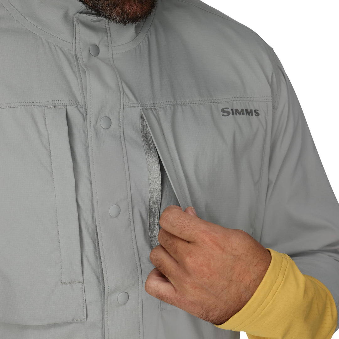 Simms Men's Latitude BiComp Shirt Cinder / Baltic Amber Image 04