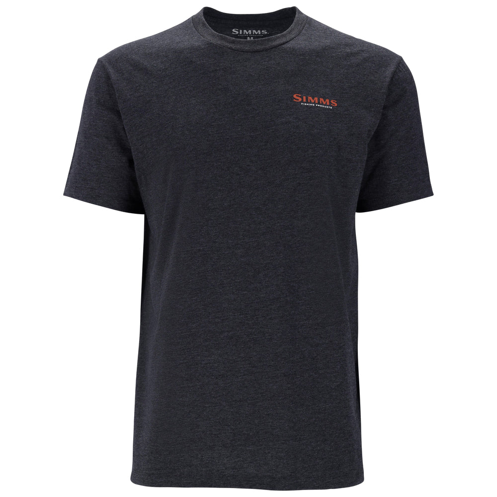 Simms Men's Let it Fly T-Shirt Charcoal Heather Image 02