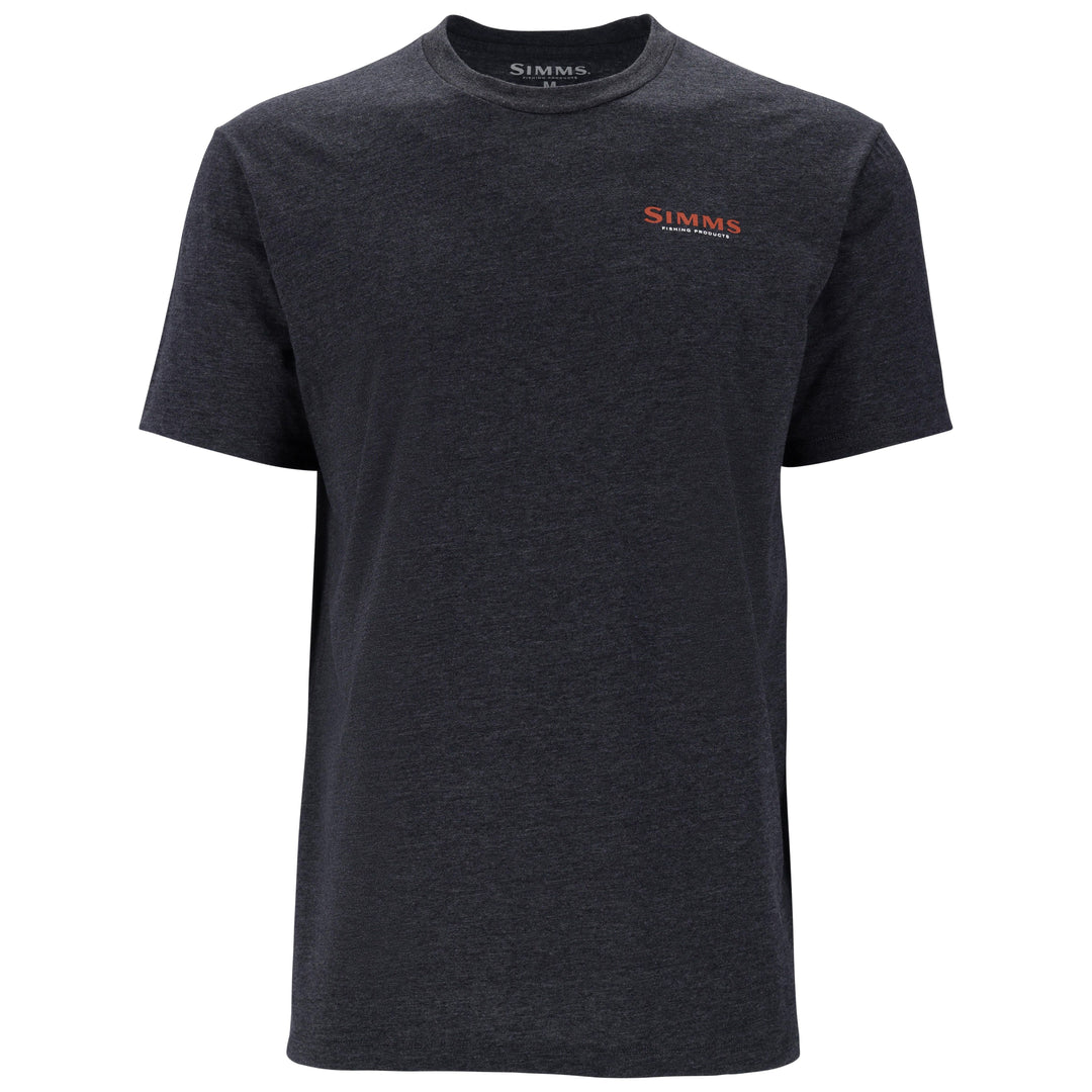 Simms Men's Let it Fly T-Shirt Charcoal Heather Image 02
