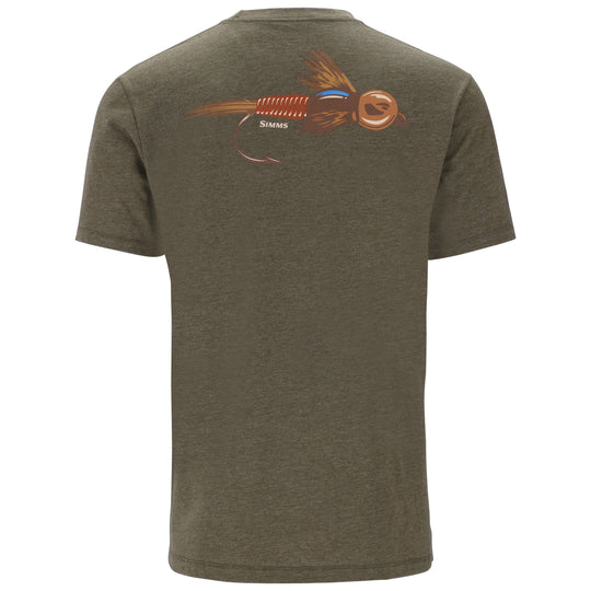Simms Men's Let it Fly T-Shirt Military Heather Image 01