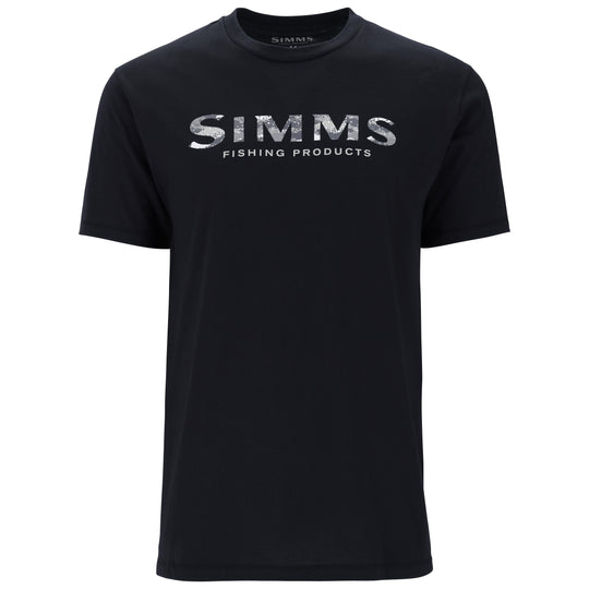 Simms Men's Shroud Fill Logo T-Shirt Black Image 01