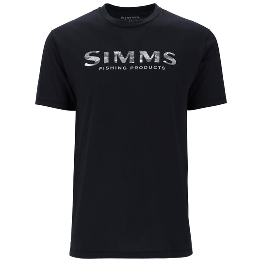 Simms Men's Shroud Fill Logo T-Shirt Black Image 01
