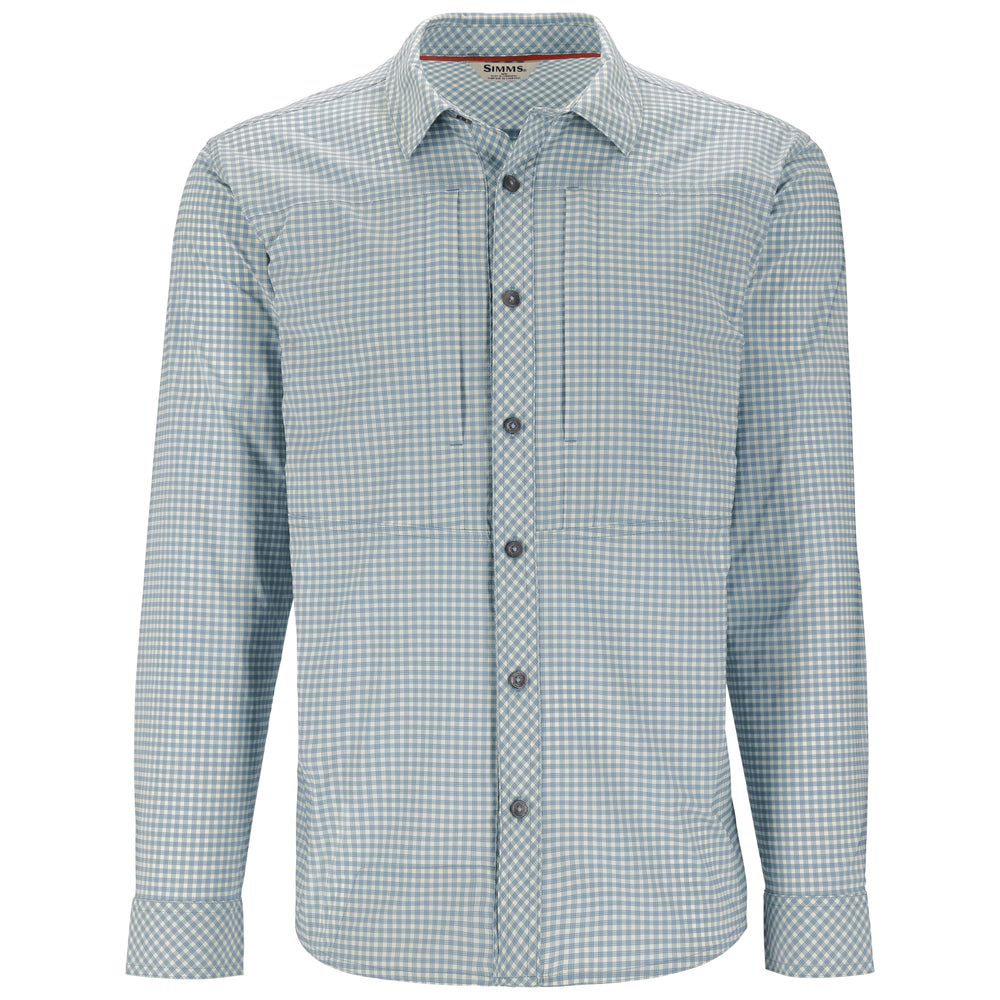 Simms Men's Stone Cold LS Shirt Antigua Stone Cold Check Image 01