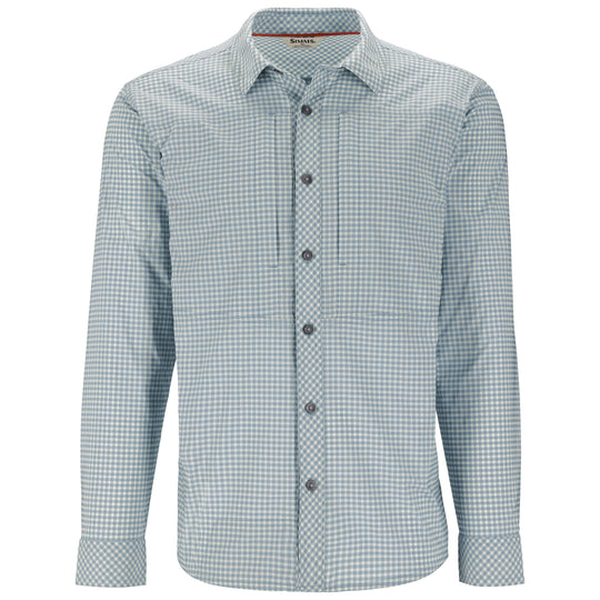 Simms Men's Stone Cold LS Shirt Antigua Stone Cold Check Image 01