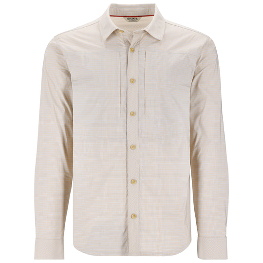 Simms Men's Stone Cold LS Shirt Bimini Stone Cold Check Image 01