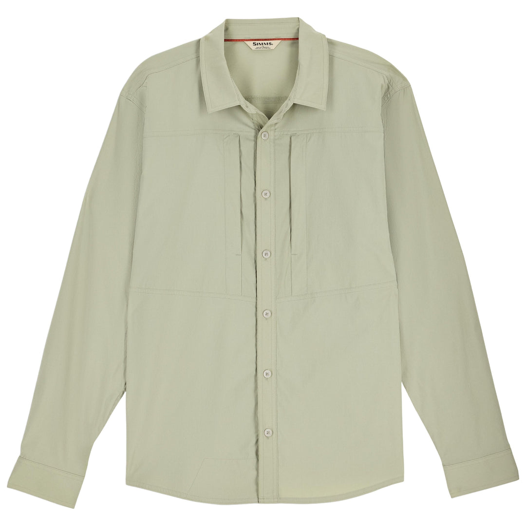 Simms Men's Stone Cold LS Shirt Pale Pine Image 01
