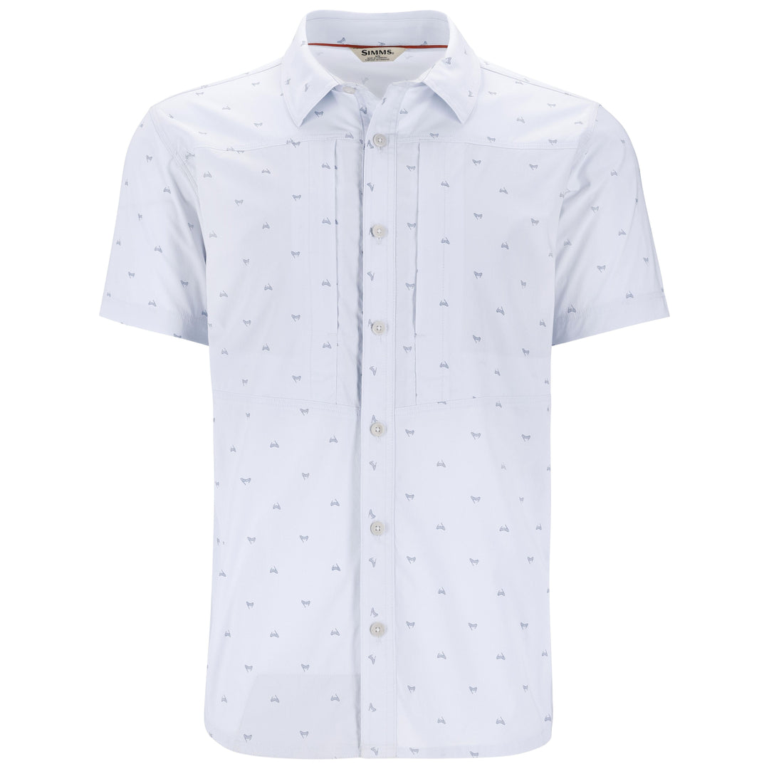 Simms Men's Stone Cold SS Shirt Fishtail Bimini Blue Image 01