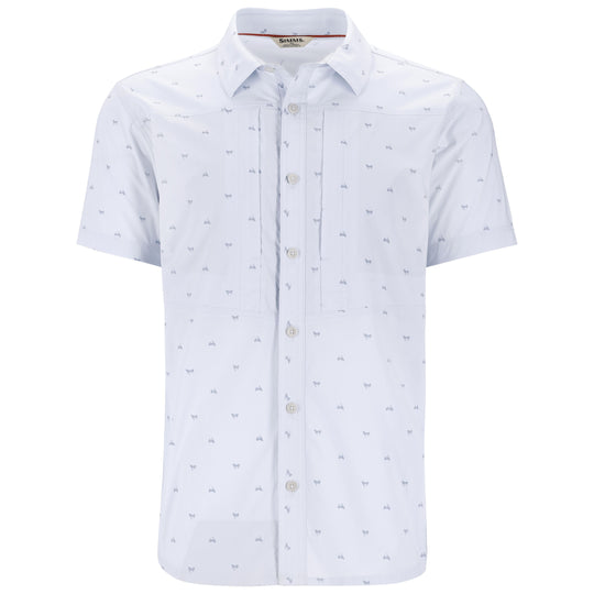 Simms Men's Stone Cold SS Shirt Fishtail Bimini Blue Image 01