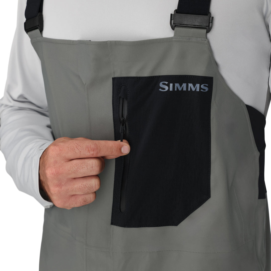 Simms Men's Vapor Elite Bib Gunmetal Image 06