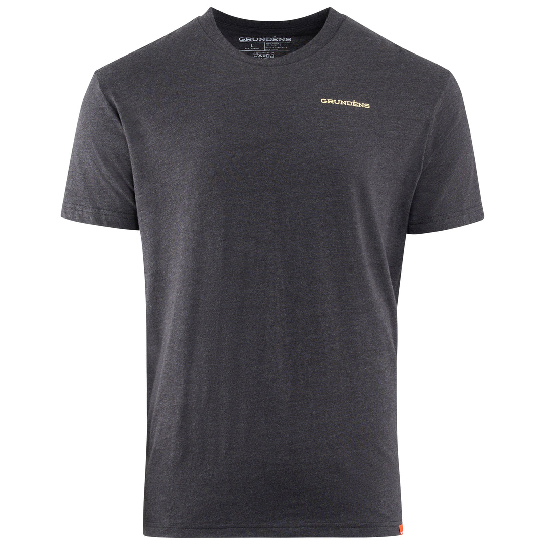 Grundens Men's Octo-Trout SS T-Shirt Heather Charcoal Image 02