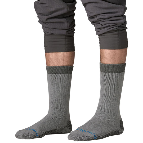Patagonia Heavyweight Merino Wool Blend Knee Socks Forever Grey Image 02