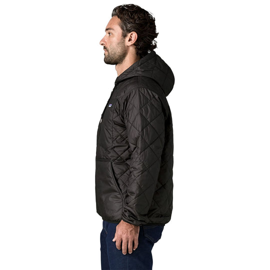 Patagonia Men's Diamond Quilted Bomber Hoody Black with Black Image 03