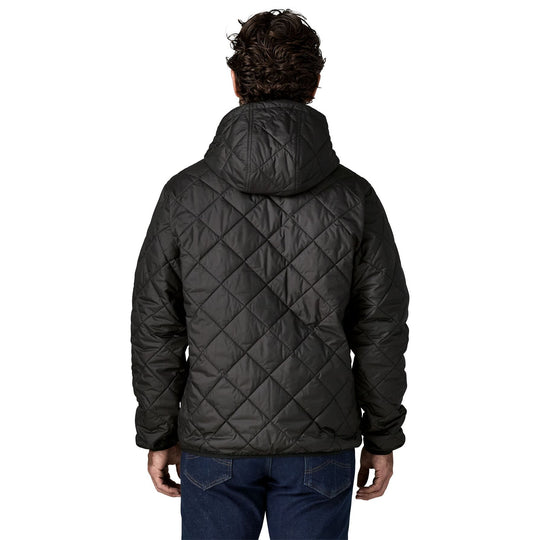 Patagonia Men's Diamond Quilted Bomber Hoody Black with Black Image 04