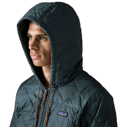 Patagonia Men's Diamond Quilted Bomber Hoody Summit Blue Image 03
