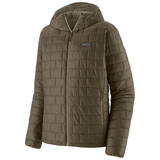 Patagonia Men's Nano Puff Fitz Roy Trout Hoody Basin Green Image 01