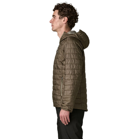Patagonia Men's Nano Puff Fitz Roy Trout Hoody Basin Green Image 03