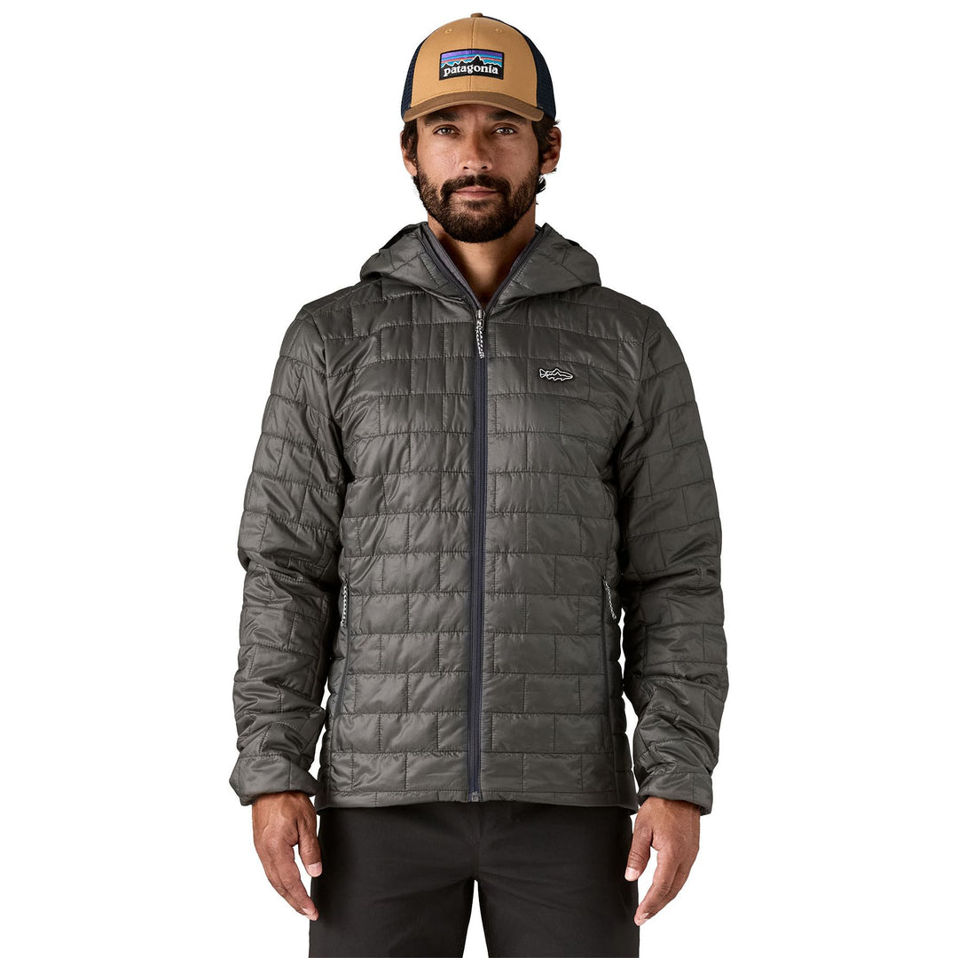 Patagonia Men's Nano Puff Fitz Roy Trout Hoody Forge Grey Image 03