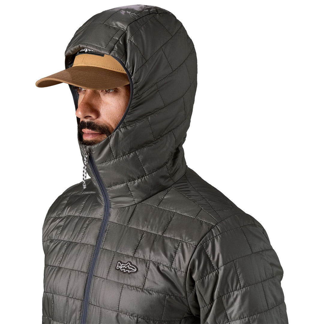 Patagonia Men's Nano Puff Fitz Roy Trout Hoody Forge Grey Image 05